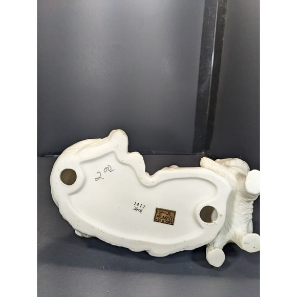 Vintage HOMCO Porcelain Ceramic Cat Figurine White Persian Mother Kittens 1412 - Picture 7 of 11